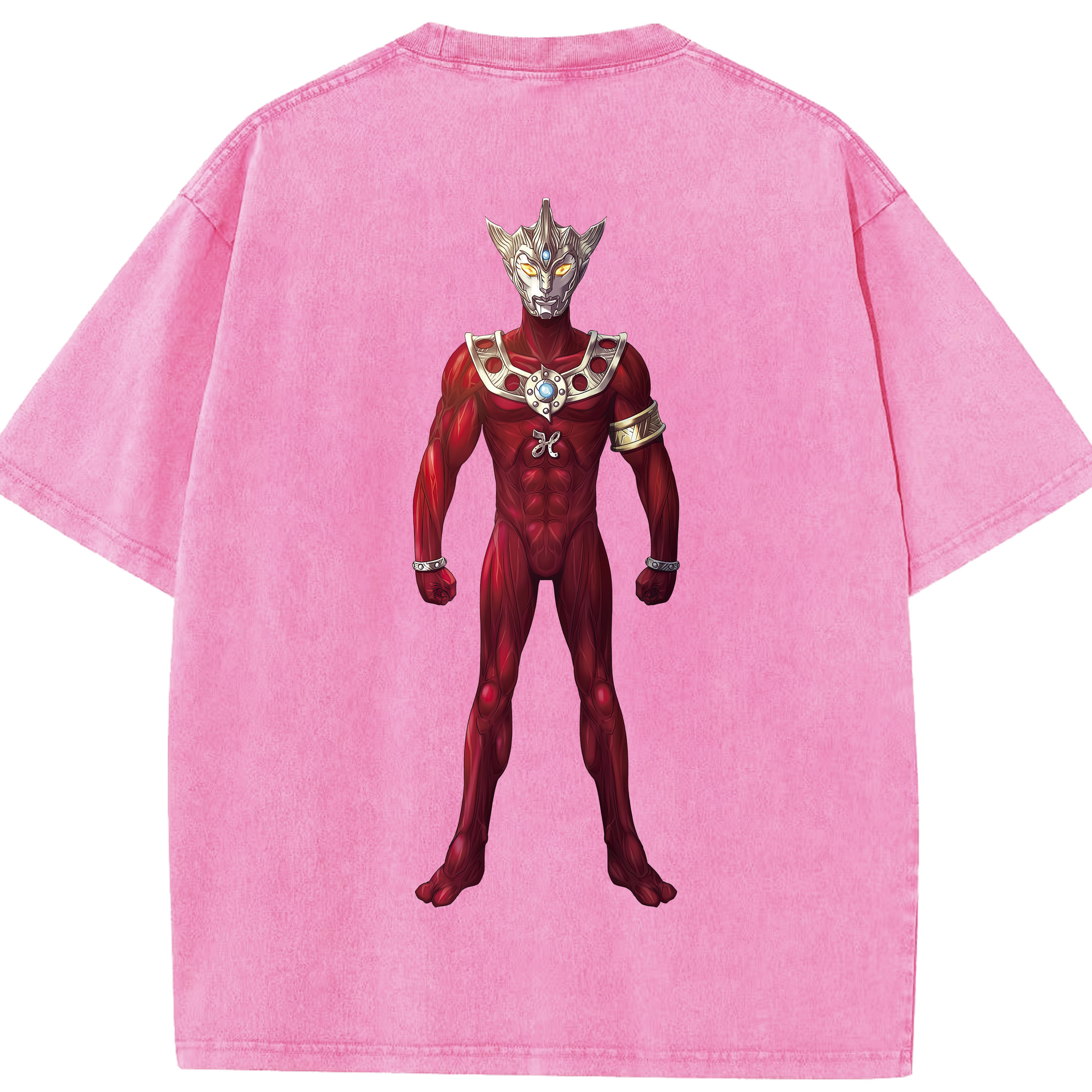 （画像用） ウルトラマン Ultraman 綿100% ヴィンテージ風 半袖Tシャツ（背面プリント）